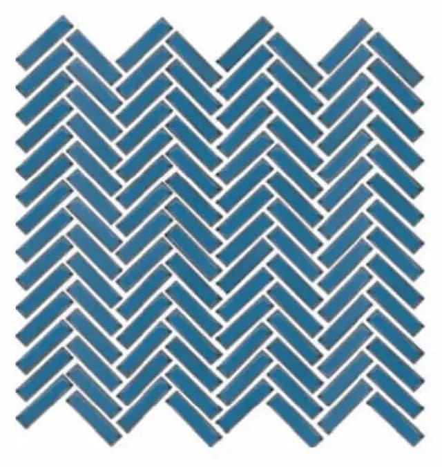 Azure Gloss 3D Quad Herringbone