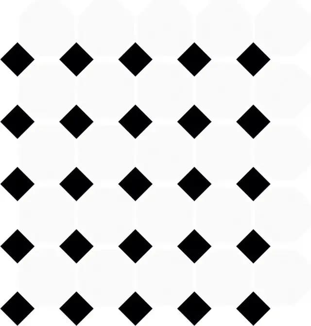 B&W Gloss Octagon