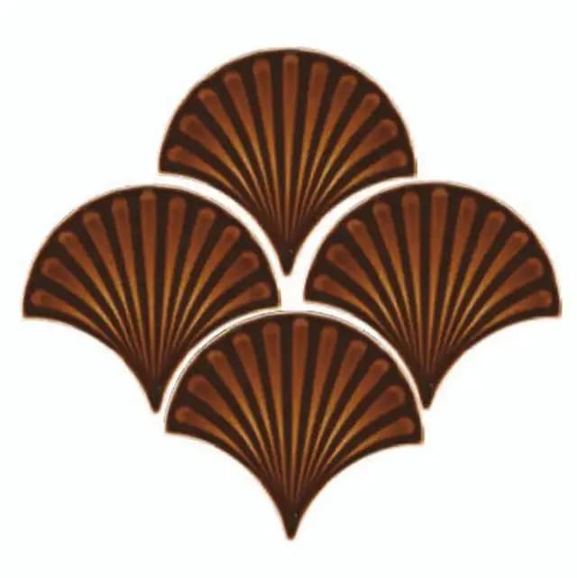 Brown Gloss Fishscale Art