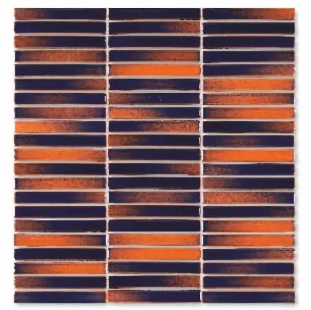 Burnt Orange Gloss 3D Stacked Bone