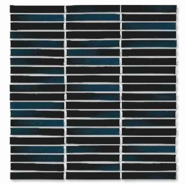 Deep Teal Gloss 3D Stacked Bone