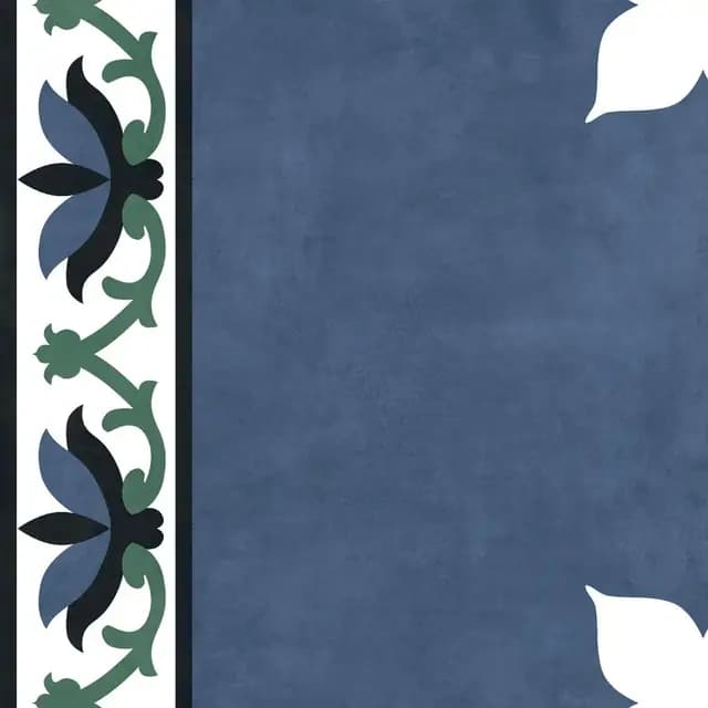 HP Indigo Border Athangudi Floret