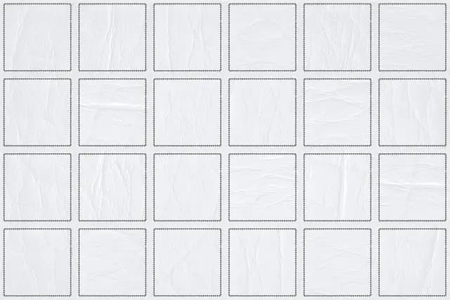 SBG Leather Mosaic White