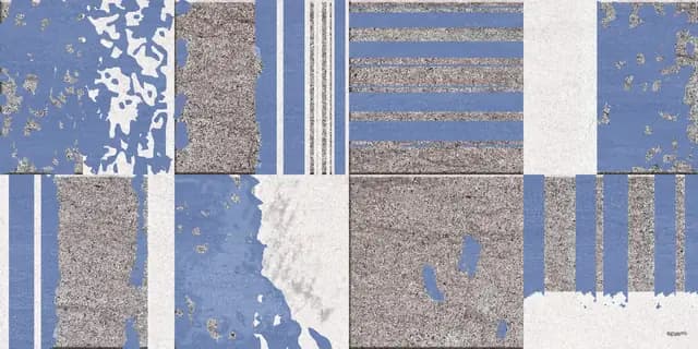 SHM Mosaic Rustic Steel Blue HL