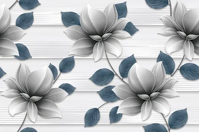 SHG Striped Silver Flower HL