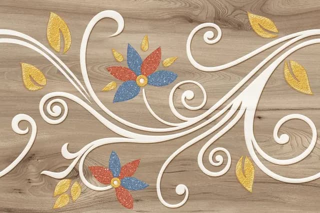 SHG Flower Leaf Oak Wood HL