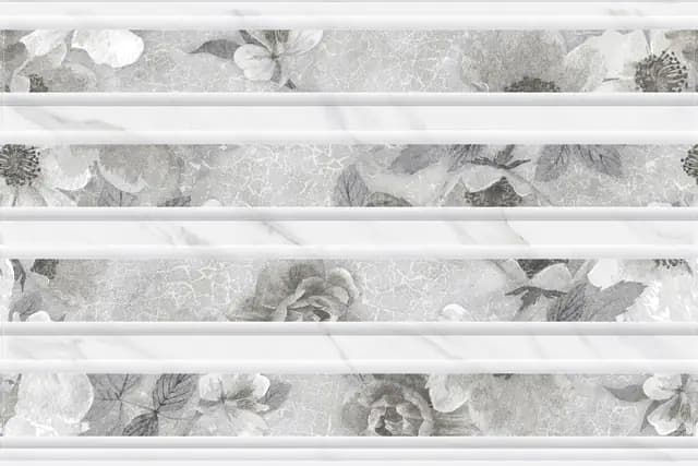 OHG Carrara Floral Strips Grey HL