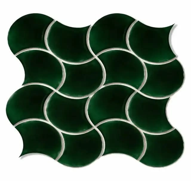 Forest Gloss 3D Fishscale Waves