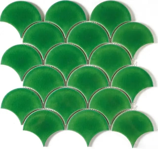 Green Gloss 3D Fishscale