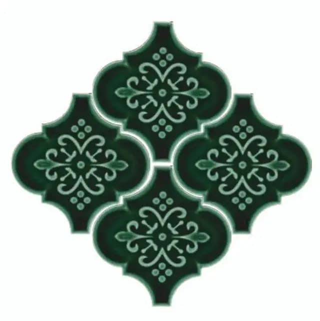 Green Gloss Arabesco Art