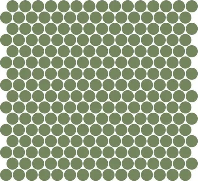 Green Gloss Penny Round