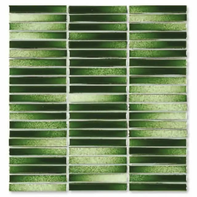 Green Multi Gloss 3D Stacked Bone