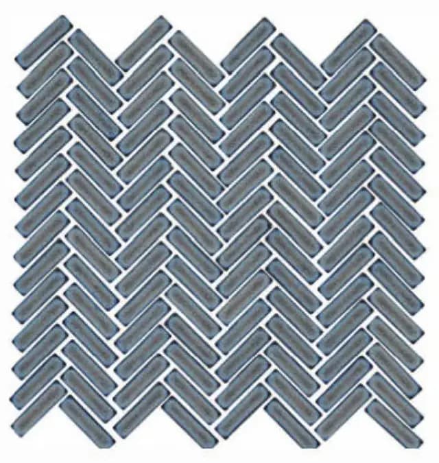 Grey Gloss 3D Quad Herringbone
