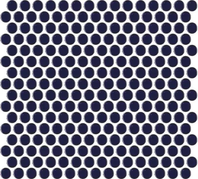 Indigo Gloss 3D Penny Round