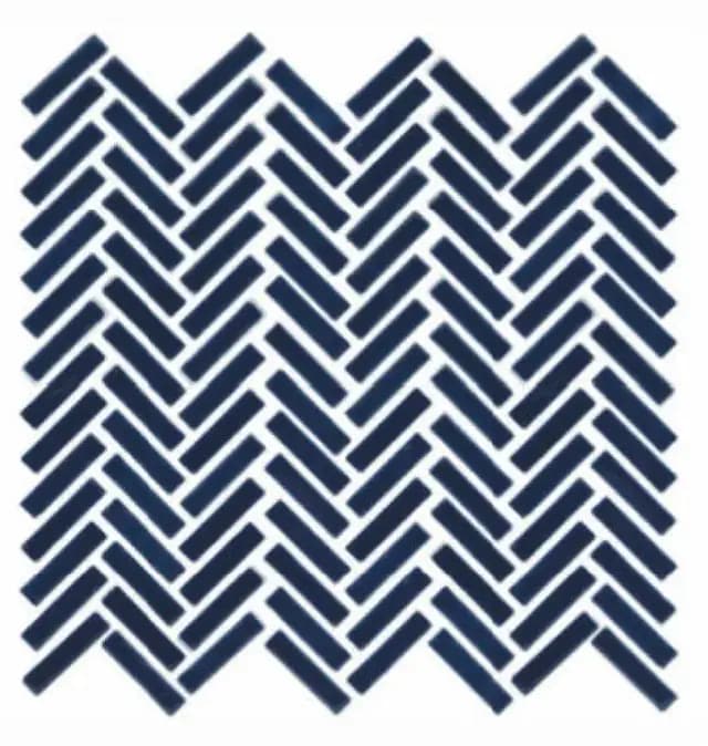 Indigo Gloss 3D Quad Herringbone