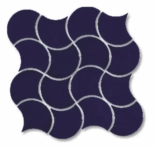 Indigo Gloss Fishscale Waves