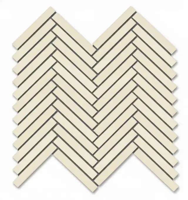 Ivory Gloss Duo Herringbone