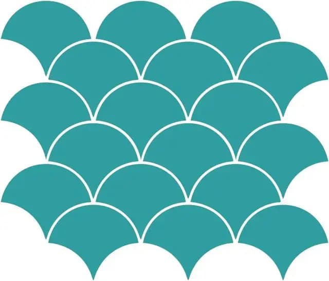 Matte Aqua Fishscale