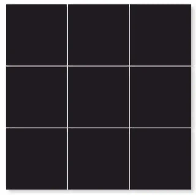 Matte Black 3by3 Square