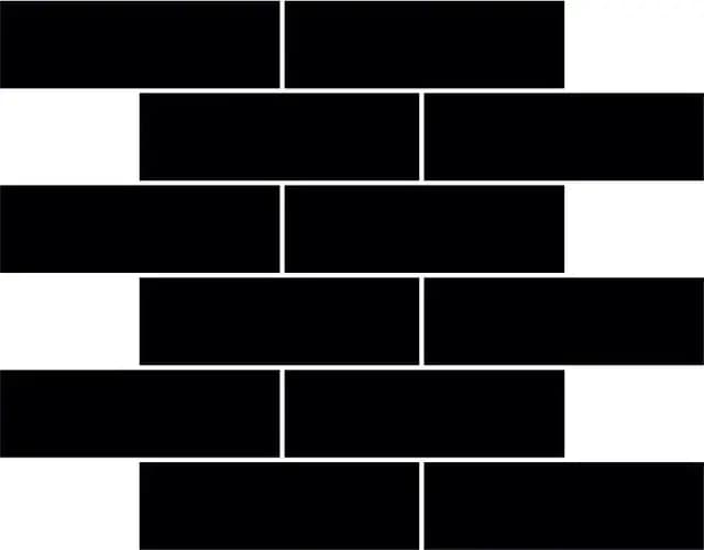 Matte Black Duo Brick Bone