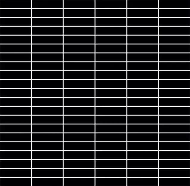 Matte Black Grid Stacked Brick