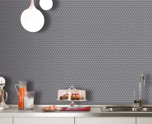 Matte Graphite Mini Hexagon