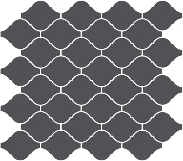 Matte Grey Arabesque