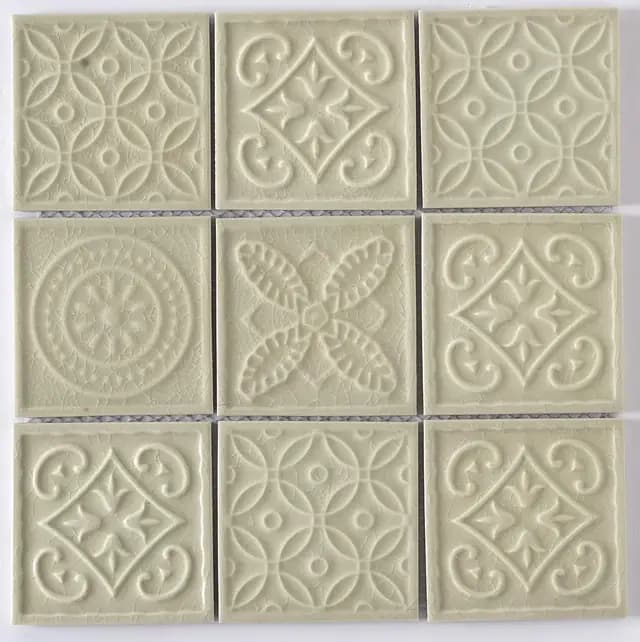 Matte Ivory 3by3 Decor Heritage