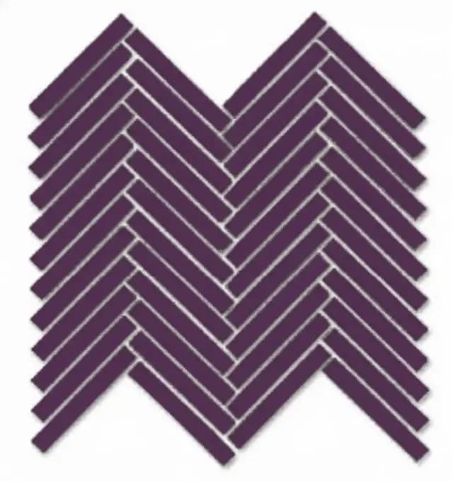 Matte Purple Duo Herringbone