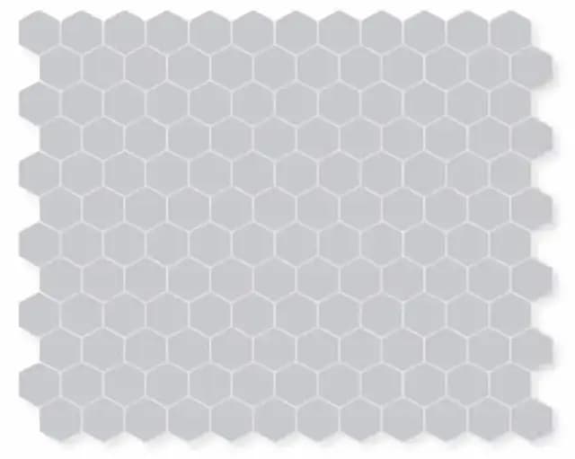 Matte Silver Mini Hexagon