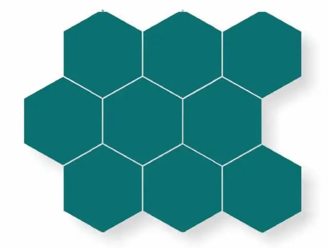 Matte Teal Blue Hexa