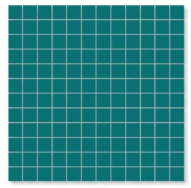 Matte Teal Blue Mosaic