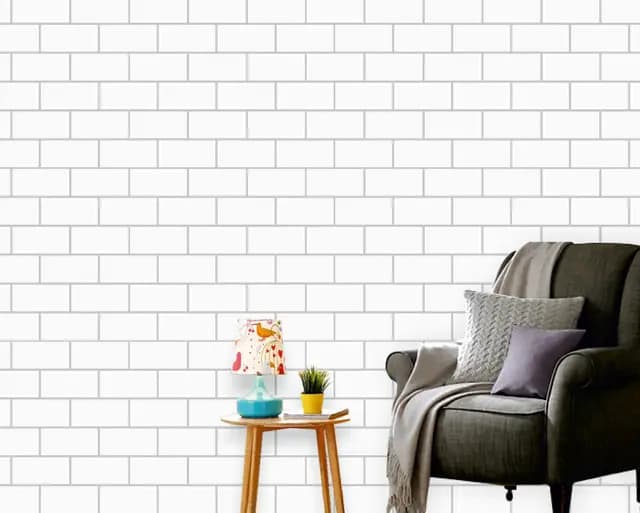 Matte White Tri Brick Bone