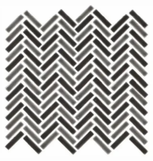 Multi Grey Gloss 3D Quad Herringbone