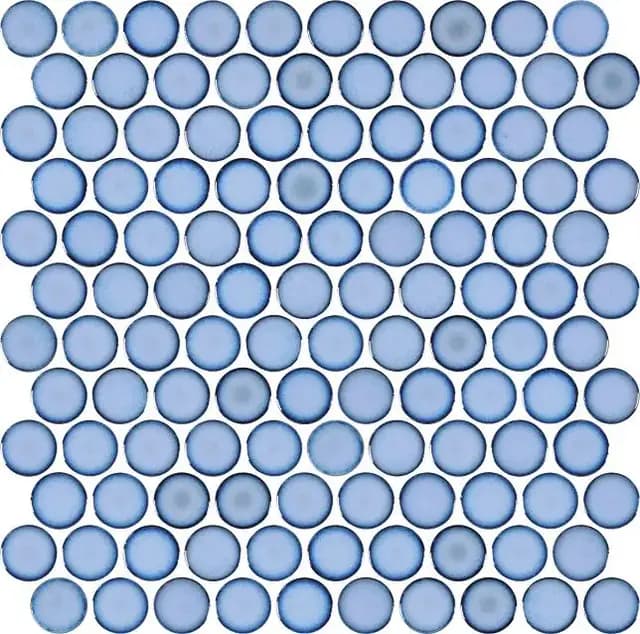 Pastel Blue Gloss 3D Coin