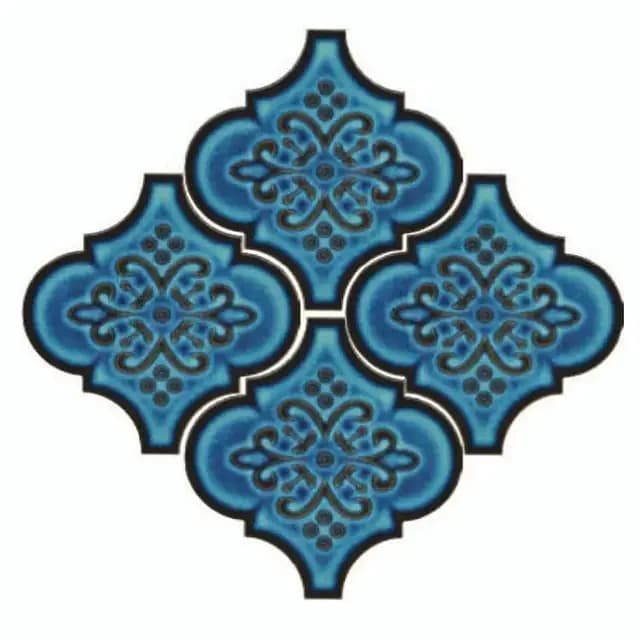 Sea Blue Gloss Arabesco