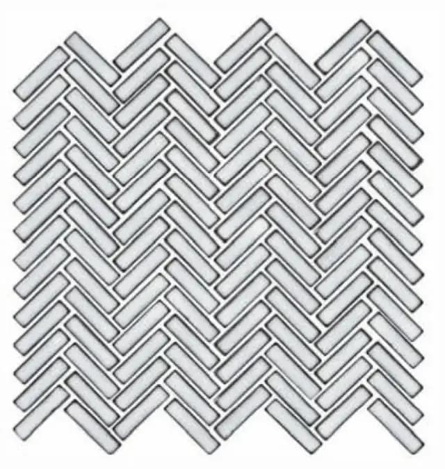 Silver Gloss 3D Quad Herringbone