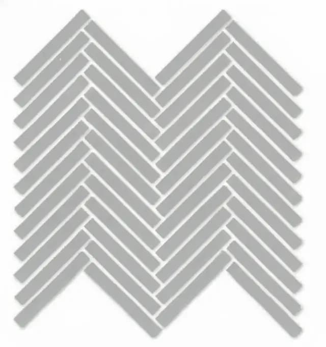 Silver Gloss Duo Herringbone