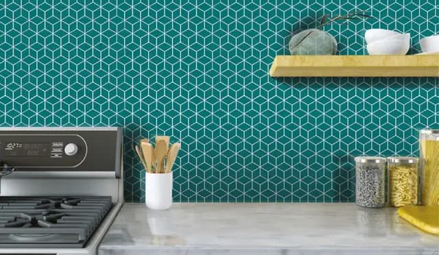 Teal Blue Gloss Cube
