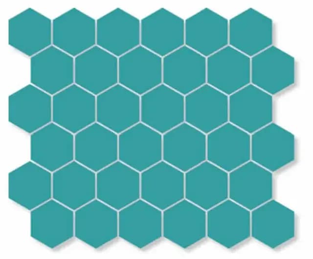 Turquoise Gloss Honeycomb