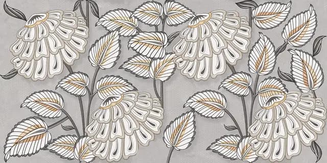 Leaf Lunar Carving Wallpaper